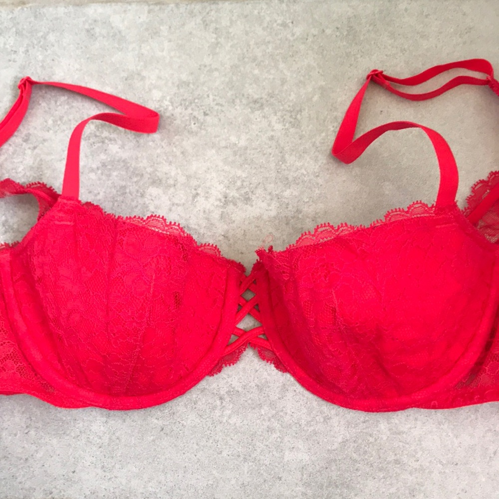 Victoria’s Secret Red Balconette Bra
